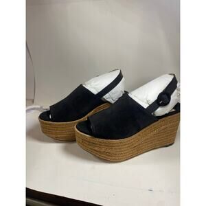 Jimmy Choo Deya 95 Suede Espadrille Wedges W8.5